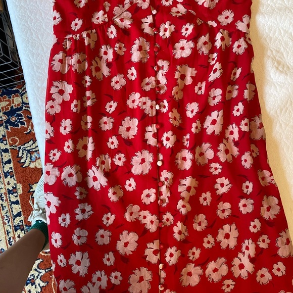 Sacred Hawk Red Maxi Dress - Picture 6 of 7